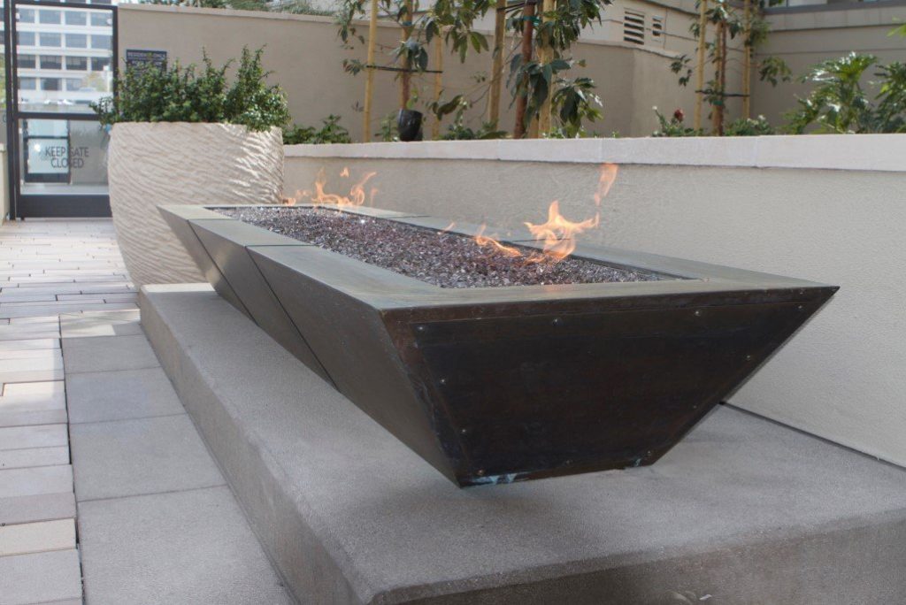 Custom Copper Fire Feature - MAC Designs